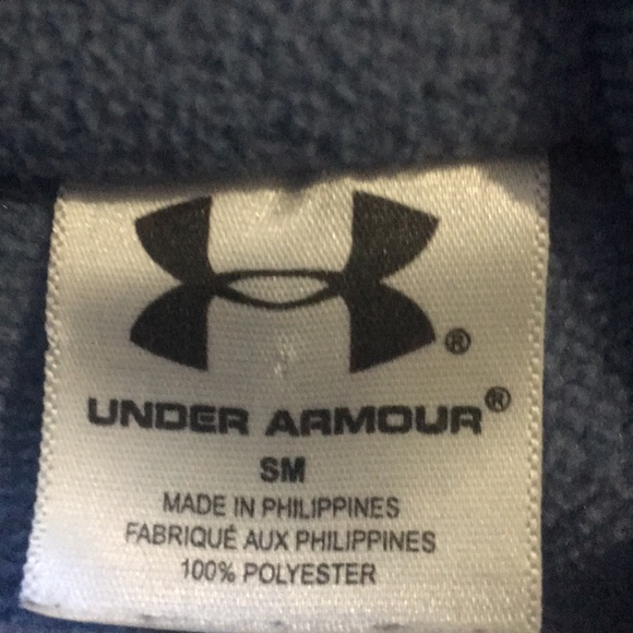 Blue Under Armor zip fleece - Picture 3 of 7